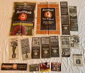 16+ Avenue Q Broadway Musical Newspaper Ads OBC/Tony VERY RARE - Picture 1 of 1
