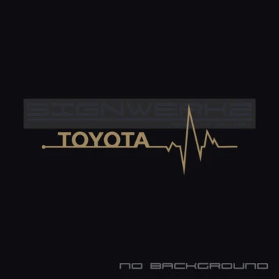 Par de calcomanías Toyota Heart Beat Pulse Camry Yaris vvti TRD Racing FR-S XLE V6 Foto 1 de 4