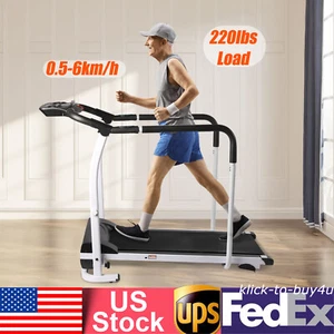 Electric Treadmill Portable Walking Pad For Elderly Treadmill Adjustable Speed - Picture 1 of 14