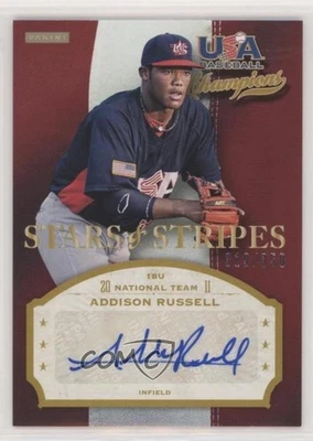 2013 USA Baseball Champions Stars & Stripes Signatures /350 Addison Russell Auto - Image 1 of 2