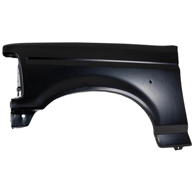 New Left Front Fender For Ford F-150 1992-1997 Bronco 1992-1996 Black Steel Foto 1 de 4