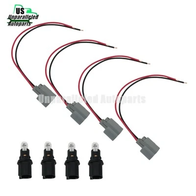 New 4pcs Front Flasher Marker Lamp Socket Bulb Plug For 2019 – 2023 Ford Ranger - Image 1 of 4