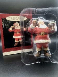 Hallmark Keepsake Christmas Ornament Coca Cola Santa “Refreshing Gift” 1995 - Picture 1 of 16