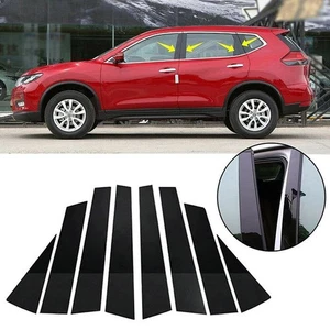 Für Nissan X-Tail/Rogue 2014-2021 8tlg Fenster Säule Pfosten Abdeckung Glänzend Schwarz - Bild 1 von 11