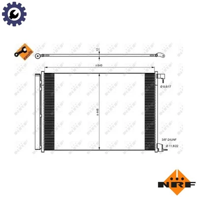 CONDENSER AIR CONDITIONING 350082 FOR MERCEDES-BENZ C-CLASS/T-Model MARCO/POLO - Image 1 of 4