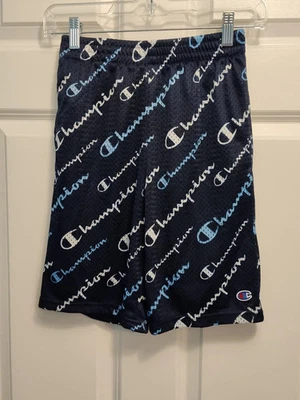 NWT BIg Boys Champion Active Mesh Shorts BLUE Size XLARGE Script Logo - Image 1 of 3