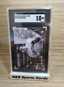 2023 Topps Black & White #88 Triston Casas RC Rookie SGC 10 GEM MINT Red Sox - Bild 1 von 3