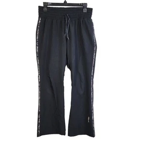 Saucony Women Pant Medium Drawstring Black Activewear Running Pull On Zip Pocket - Picture 1 of 10