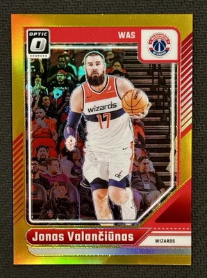 2024-25 Panini Donruss Optic Basketball Jonas Valanciunas Wizards True Gold /10 - Image 1 of 2