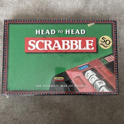 Vintage Scrabble Head to Head Board Game by Spears Games 1997 Complete  - Image 1 of 4