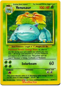 Venusaur - 15/102 - Holo - Unlimited LP TCG Pokémon - Picture 1 of 1