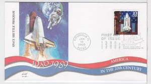 TurtlesTradingPost- Century 1980s- Space Shuttle #3190a FDC 2000 Fleetwood - Foto 1 di 2