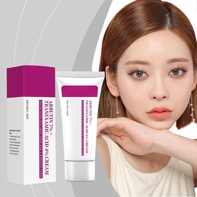 50 g de arbutina 7 % ácido tranexámico 4 % crema iluminadora belleza de la piel 1-5X G2C1 - Imagen 1 de 4