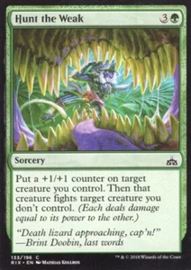 3X HUNT THE WEAK 133/196 RIVALS OF IXALAN MTG MAGIC LP X3 - Picture 1 of 1