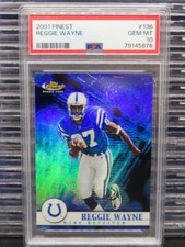 2001 Topps Finest Reggie Wayne Rookie Card RC #0540/1000 PSA 10 GEM MINT