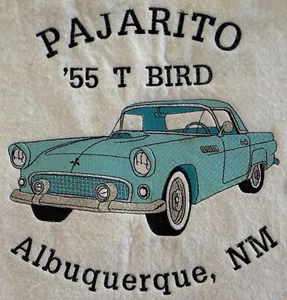 Vintage Felt Handmade Bar Matt Pajarito '55 T Bird Albuquerque, NM 18.5 x 13 in - Picture 1 of 3