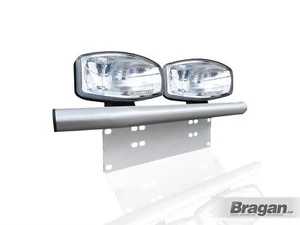 Passend für 15+ BMW X1 Aluminium City Abar Nummernschild Lichtleiste + Jumbo Spotlampen - Bild 1 von 5
