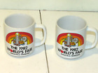Vintage Set of 2 1982 Worlds Fair Coffee mugs