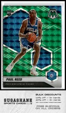 2020 Mosaic 245 Paul Reed  Green Prizm  76ers  Basketball Card