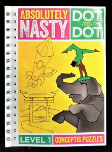 Absolutely Nasty Dot-to-Dot Level 1 by Puzzles Conceptis 2017 PB Brand New - Picture 1 of 2