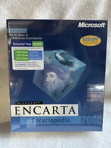 NEW Microsoft Encarta Encyclopedia 2000 - Windows - Full Version - Retail Box - Picture 1 of 3