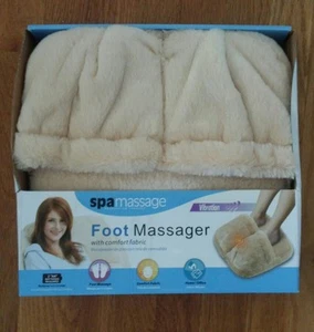 SpaMassage foot massager, beige, relaxation, foot massage, vibration, new in box - Picture 1 of 5