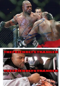 Quinton "Rampage" Jackson signed "UFC" 8x10 Photo PROOF b MMA Autographed COA - Picture 1 of 4