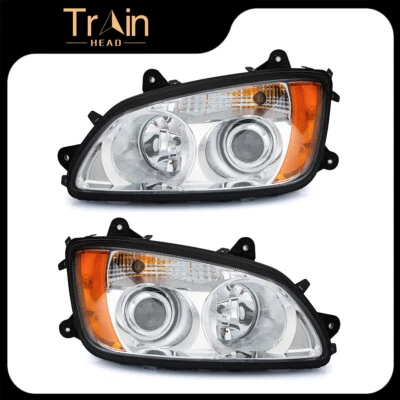 Headlight Pair LH and RH for Kenworth T660 T170 T270 T370 T440 T470 T700 - Image 1 of 4