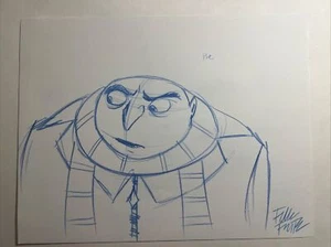 Despicable Me 2 Dibujo de Producción Original de GRU por el Artista de Storyboard Frank F - Imagen 1 de 2