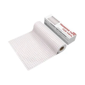 YRYM HT 12"x50' Clear Vinyl Transfer Paper Tape Roll Adhesive For Glass Stickers - Picture 1 of 6