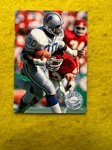 BARRY SANDERS , DETROIT LIONS , 1991 PRO SET PLATINUM NFL FOOTBALL CARD #33 - Picture 1 of 2