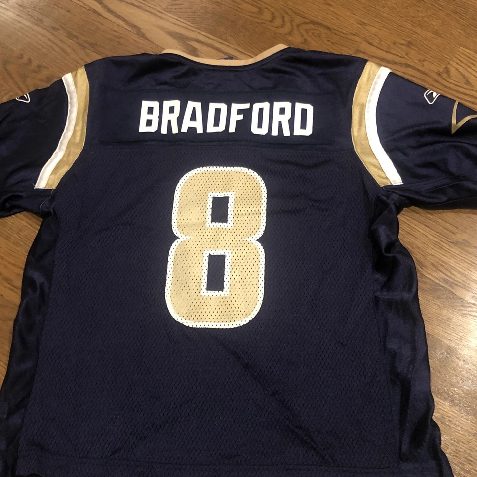 Camiseta para mujer Sam Bradford Los Angeles Rams talla mediana azul marino Foto 1 de 4