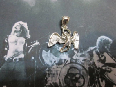 Led Zeppelin logo angelo ciondolo in argento 925-produzione artigiana - Immagine 1 di 4