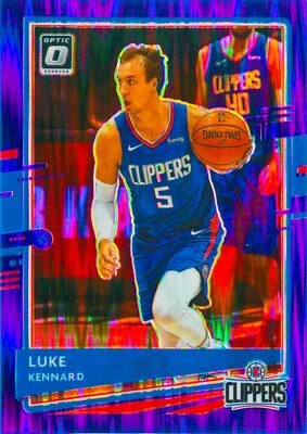Luke Kennard 2020-21 Optic Basketball Purple Shock Prizm Holo Refractor Card #65 - Image 1 of 2