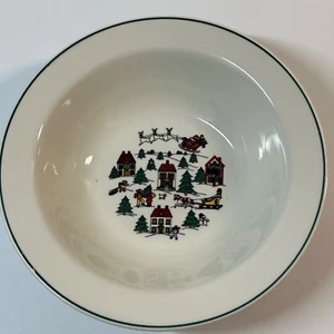 Vintage Kun-Lun The Joy Of Christmas Jamestown Soup Cereal Bowls 7" - Picture 1 of 14
