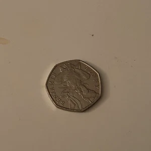 The Tale of Peter Rabbit Beatrix Potter 50p Coin 2017 - Picture 1 of 4