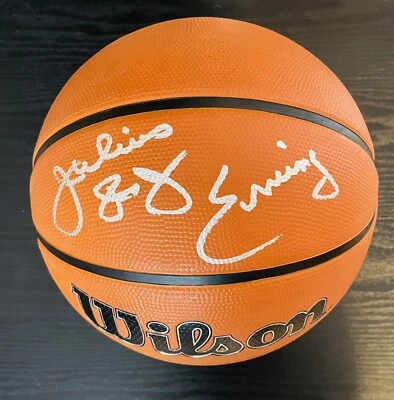 Julius Dr. J Erving Autographed Wilson DRV Pro Basketball Philadelphia 76ers/JSA - Image 1 of 3