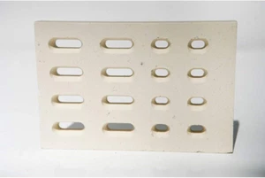 Barbeques Galore Ceramic Flame Tamer Briquette for Grand Turbo Grills - 4.75” (W - Picture 1 of 12