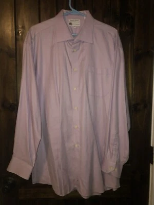 Men’s Bachrach Dress Shirt Lavender 18  34/35 - Image 1 of 4