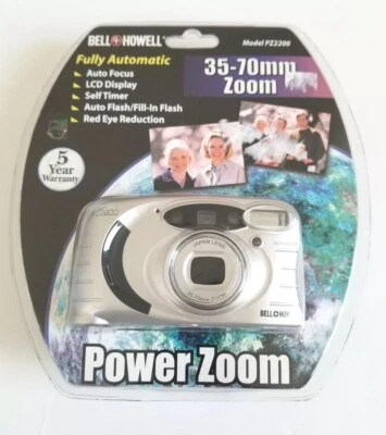 Bell + Howell PZ2200 35-70mm Zoom Film Point & Shoot Silver Camera NEW/SEALED - Image 1 of 4