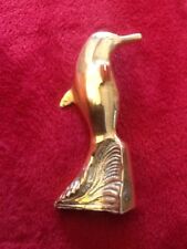 Vintage Brass Dolphin, 4 3/4 Inch High