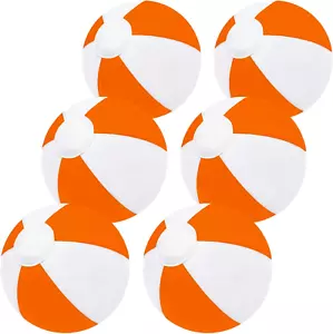 GCQJOQ 6 Pack Beach Balls, Large Inflatable Beach Balls Bulk, for Parties, Be... - Picture 1 of 13