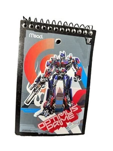 Transformers Optimus Prime Notebook 2007 80 hojas 160 páginas raro - Imagen 1 de 4