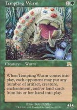 Japanese Tempting Wurm ~ Near Mint Onslaught Foreign MTG Magic UltimateMTG Green