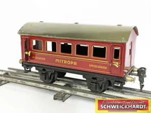 Märklin 17250 - Tin Plate escala 0 - coche cama MITROPA rojo 2 ejes SH215537 - Imagen 1 de 3