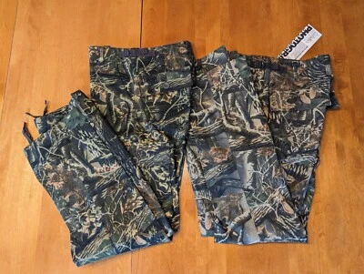 Cabelas Hunting Youth Boys Seclusion 6 pocket Camo Pants 12 Regular NWT Lot Of 2 - Image 1 of 4
