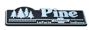 Kiefer Chevrolet LaPorte IN Kunststoff Emblem Auto Badge Vintage -GL431 - Bild 1 von 3