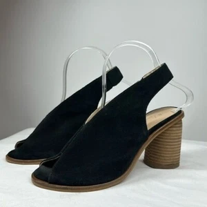Anthropologie | Damen 37 6 6,5 schwarze Slingback-Heels - Bild 1 von 6