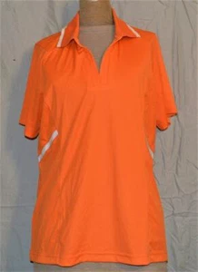 New without Tag EXTREME Sport Lady's Orange Polo Shirt Size M 100 %Polyester - Picture 1 of 3