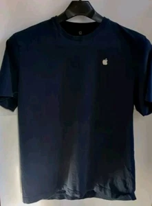T-Shirt APPLE Ufficiale MAC Computer Store Dipendente Nero Staff Tecnico Taglia Large - Foto 1 di 7